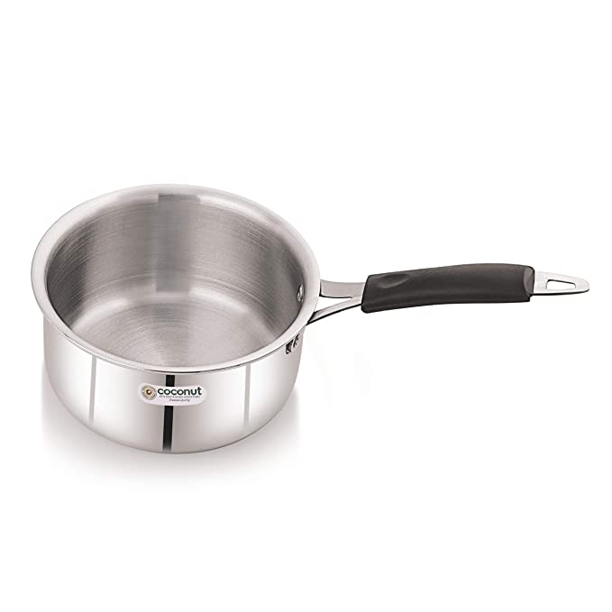 Coconut Stainless Steel Triply Sauce Pan /cookware/serveware- 1 Unit (Induction Friendly)