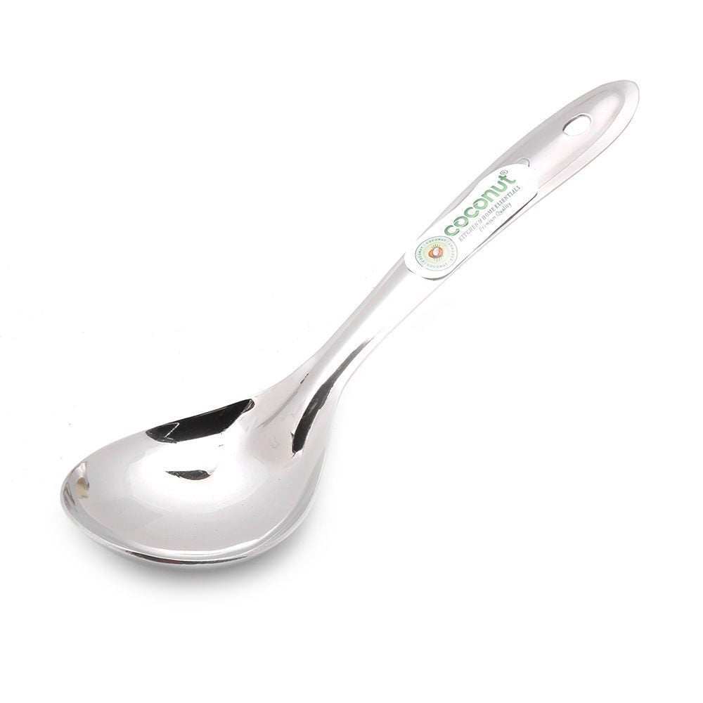 Coconut stainless steel plus oval laddle/serving spoon no.2 - Model - L8