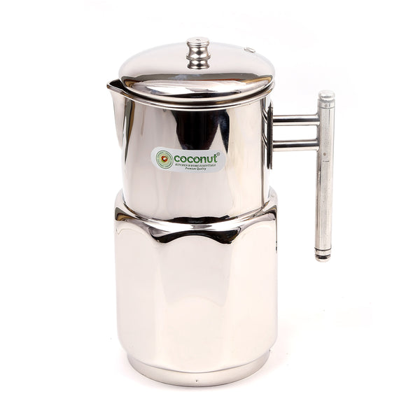 Coconut Stainless Steel Venue Jug 1.75 Liter | Fridge Water Jug with Lid & Handle | Stainless Steel Water Pitcher for Water, Juice, Lemonade & Beverages | Food Grade, BPA Free, Rust Proof | Home, Hotel & Party Use | Model J18 Venue.