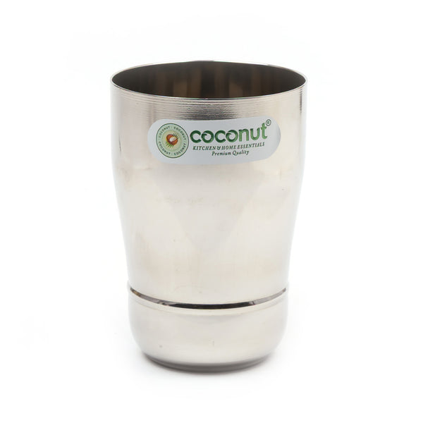 Coconut Stainless Steel Water Glass Set of 6 - Capacity 270 ml each