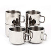 Coconut Stainless Steel Double Walled Mug | Heavy-Gauge Rust-Proof Steel | Mirror Finish | Food-Grade, BPA-Free, Eco-Friendly | Easy to Clean & Durable | Ideal for Tea, Coffee, Milk & Daily Use | Pack of 6.