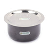 Coconut Hard Anodised Tope/Patila for Cook and Serve with SS Lid and Gas Stove & Induction Base Top Compatible