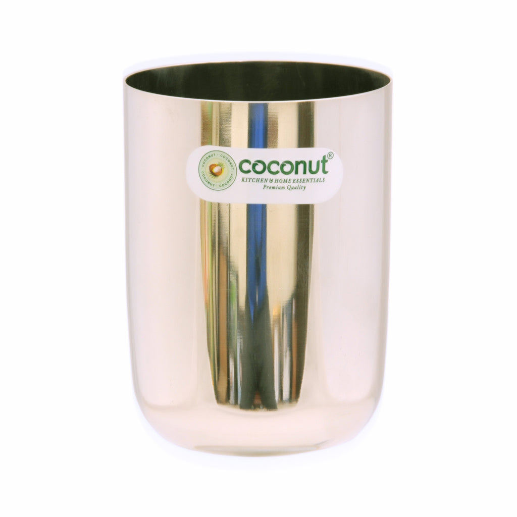 Coconut Miranda Stainless Steel Water Glass - Capacity 250ml each