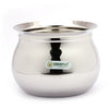 Coconut Stainless Steel Kanchi Handi - without Handle & Lid,  Cook n Serve, Gas & Induction  Compactible, Pot / Degchi / Gundu / Dahi Handi / Serving handi / Cooking Pot, Model - Kanchi Handi