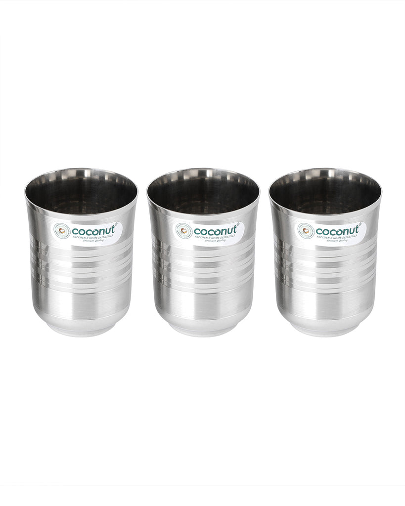 Coconut Water Glasses- A2  (250 ML Each),(Stainless Steel, food Grade)