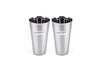 Coconut Stainless Steel Lassi Glasses Set Of 2 - Capacity 650ml each, Heavy Gauge, Durable, Food Grade, BPA Free, Model-B4, Glasses For Serving Water / Juice / Beverages/ Lassi