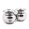 Coconut Stainless Steel L2 Choudhary Lota/Chambu/Kalash - Set of 2 Piece- 400ML & 550ML