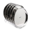 Coconut Stainless Steel Dinner Plate / Meal Plate / Serving Plate - Pack of 6 (Model P3 Plate)