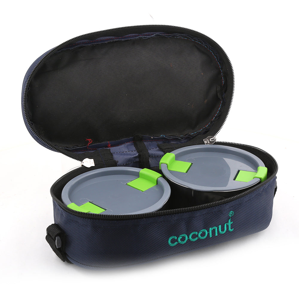 Coconut Stainless Steel Anytime Lunch Box Set - Set of 2 - S38