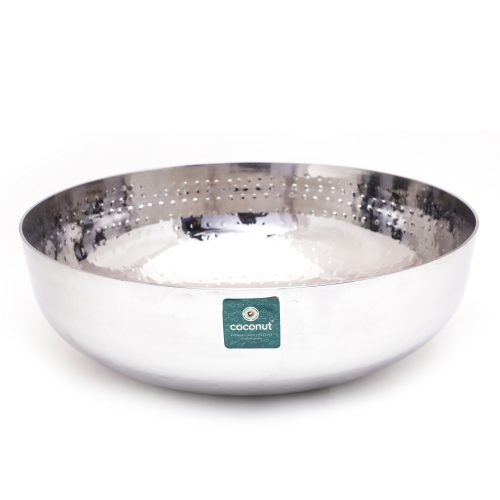 Coconut Stainless Steel Round Bottom Kadai Heavy Gauge (14G) for Cook –  Coconut Store