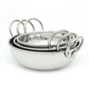 Coconut Stainless Steel Heavy Guage 18 Table Kadai (Without Lid) Cookware - Set of 3-300ML/400ML/600ML