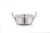 Coconut Stainless Steel Classic Kadai with Lid serveware/cookware - 2500ML - 1 Unit