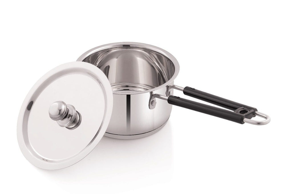 Coconut Stainless Steel Capsulated Deluxe Sauce Pan with Lid - 1000 ML (16 cm Diameter)