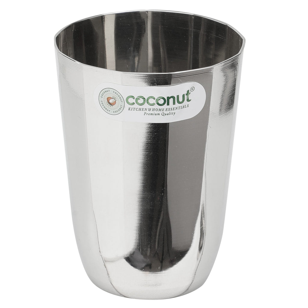 Coconut Stainless Steel A35 Citrus Water Glass Set of 6 - Capacity - 300ml Each Glass