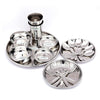 Coconut Stainless Steel Heavy Guage Mirror Finish Dinner Set/Dinnerware & Serveware - 22 Pc