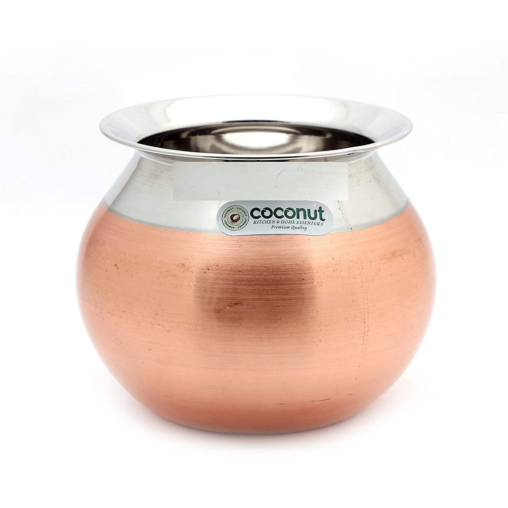 Coconut Stainless Steel Copper Bottom Balloon/Cookware/Container/Tope