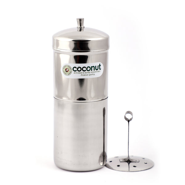 Coconut Stainless Steel Coffee Filter - South Indian Drip Coffee Maker