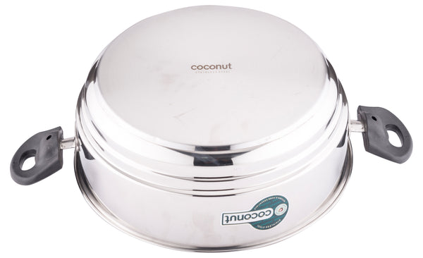 Coconut Idly Maker 20 Idli with steamer plate, special capsulated thick triply bottom, gas and induction compactible idli maker