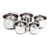 Coconut Stainless Steel Lser Baby Adak/Mini Adak/Milk Container/Fridge Container – Set Of 5 Pieces