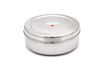 Coconut Stainless Steel Storage Container Papad Box/Chapati Box/Fridge Box/Utility Box - 1200 ml (Container 1-8.8 Inches Width & 3 Inches Height)